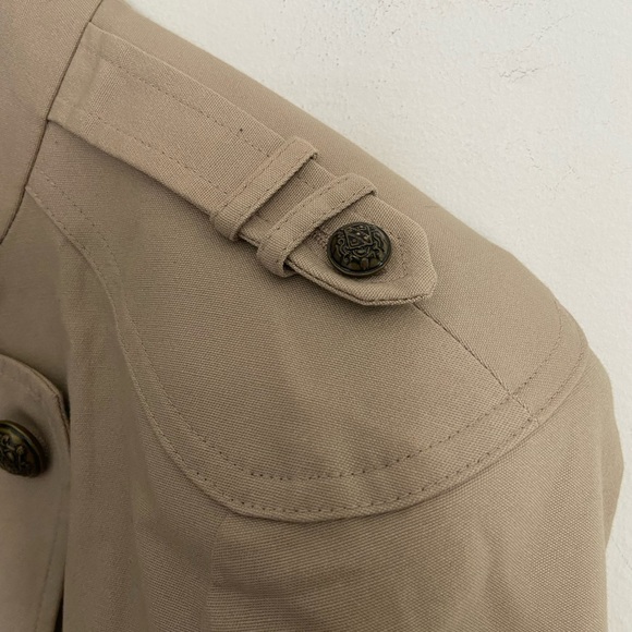Apostrophe cream/buff military style jacket - Picture 8 of 10